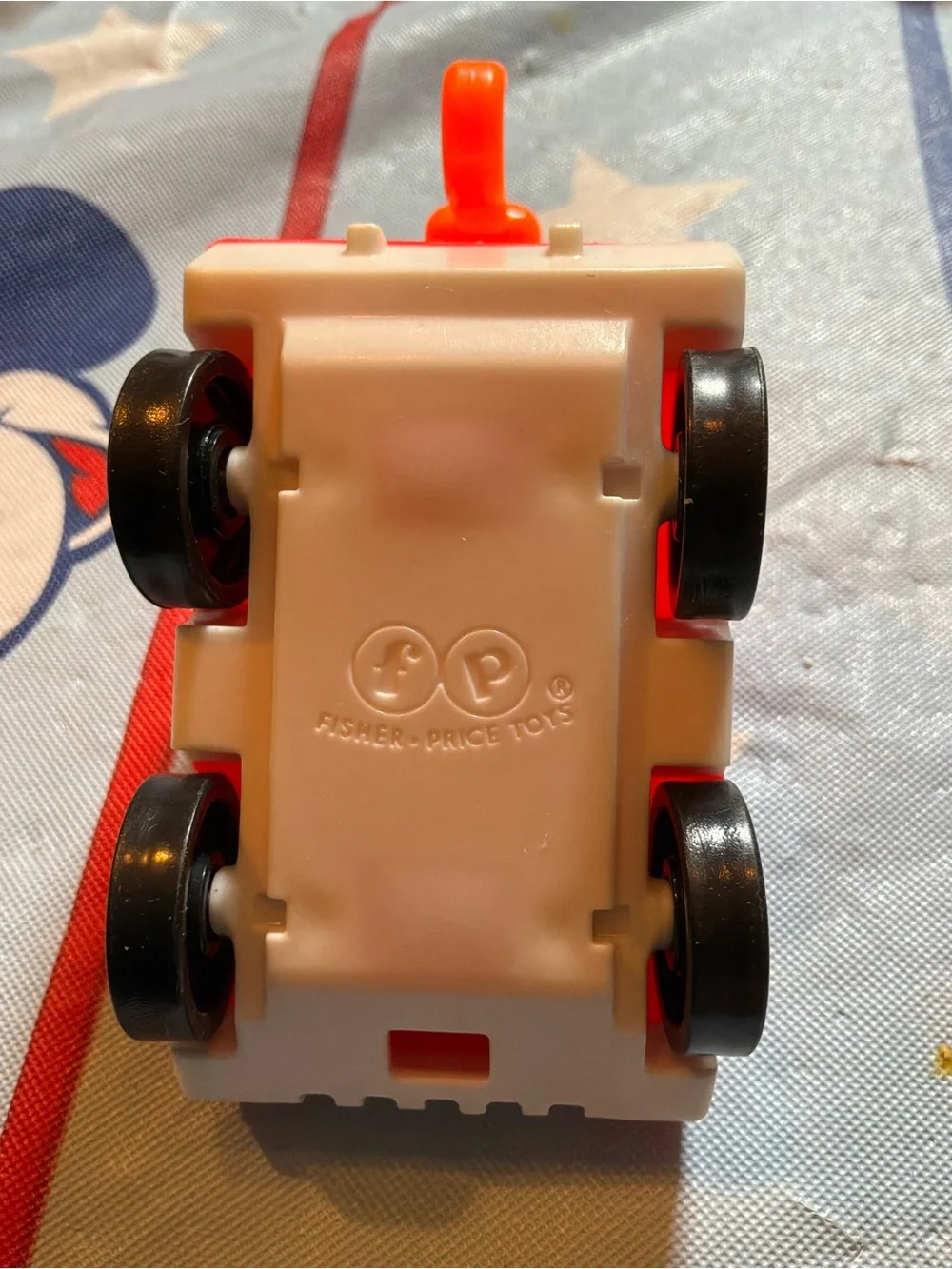 Vintage fisher price tow truck little people -preowned